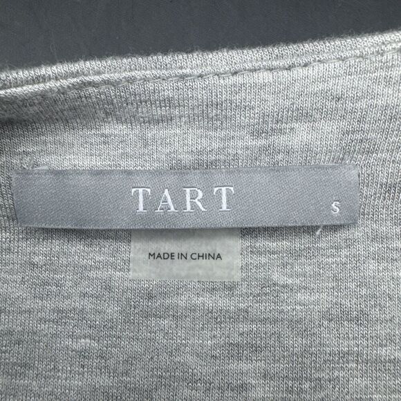 Tart Womens GRAY Open Front Modal Blazer w Ruched Sleeves Stretch Pockets Sz S - Picture 5 of 10